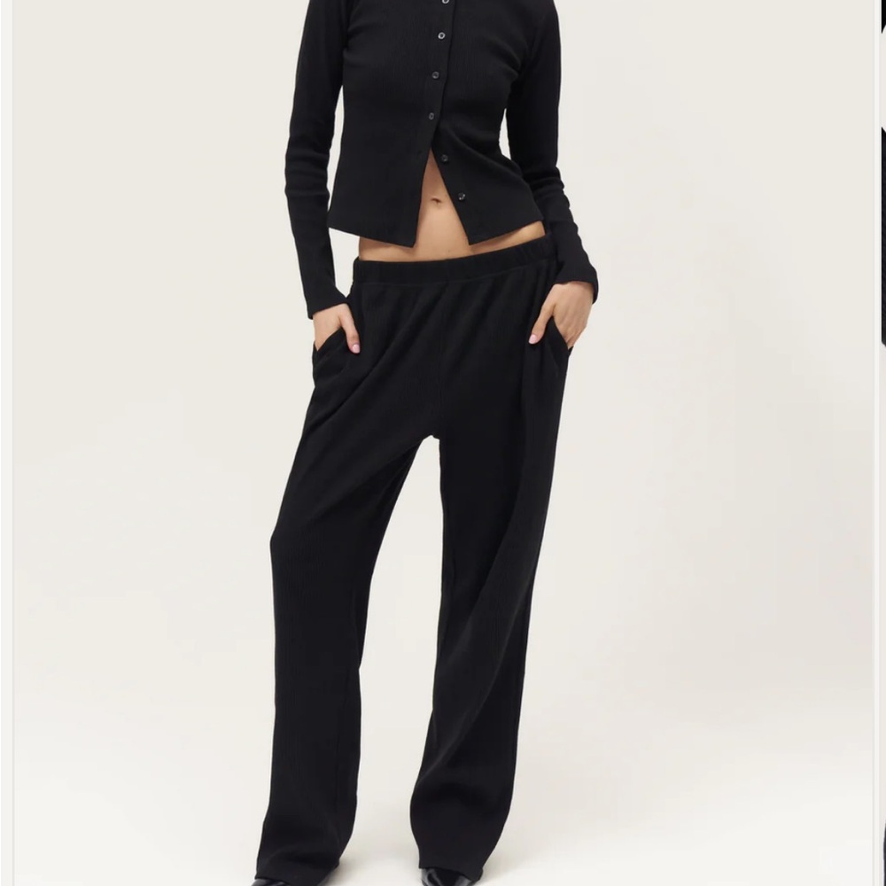 Maebe Awayday Pleated Black Pants
